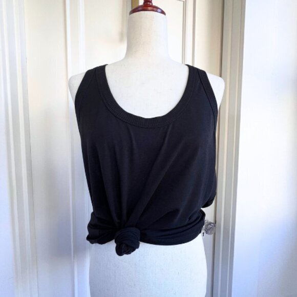 ATHLETA Mesh Back Racerback Athletic Black Tank Size XL - Picture 9 of 10